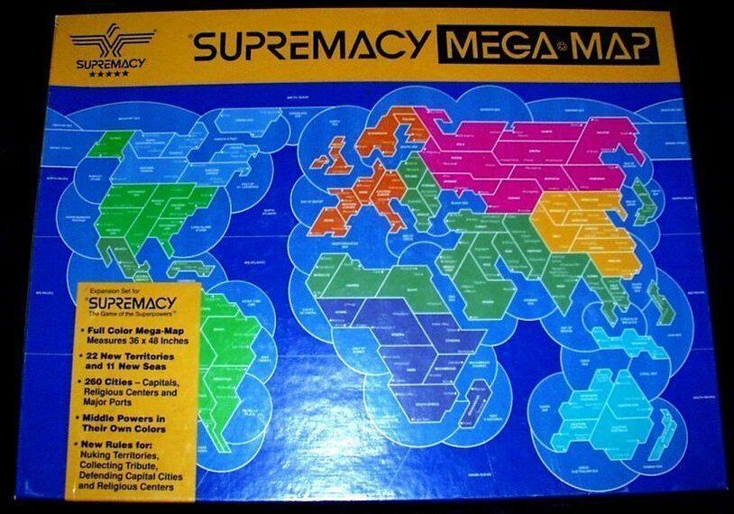 Supremacy: Mega Map (1991) Board Game