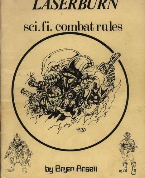 Laserburn: Sci-Fi Combat Rules (1980) Board Game