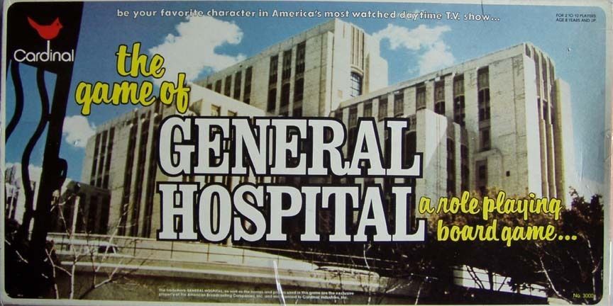 General Hospital (1982) Board Game