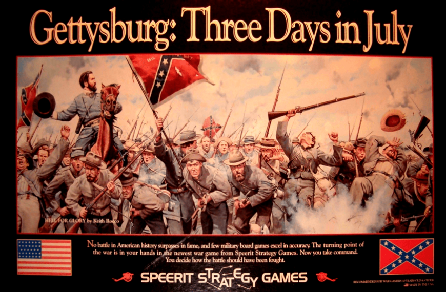 Gettysburg: Three Days in July (1995) Board Game