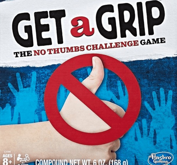 Get a Grip: The No Thumbs Challenge Game (2017) Board Game