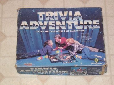 Trivia Adventure (1983) Board Game