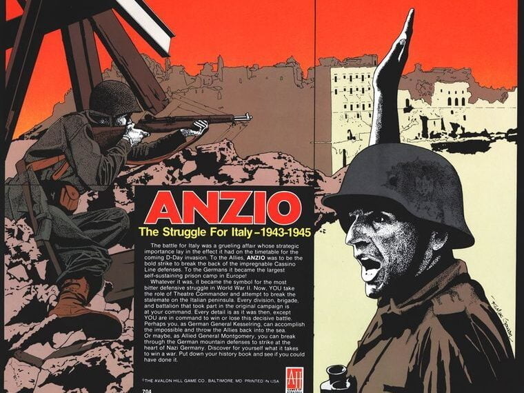 Anzio: The Struggle for Italy – 1943-1945 (1969) Board Game