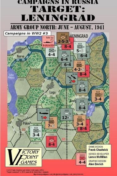 Target: Leningrad – The Advance of Army Group North: June-August, 1941 (2010) Board Game