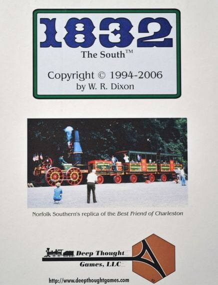 1832: The South (2006) Board Game