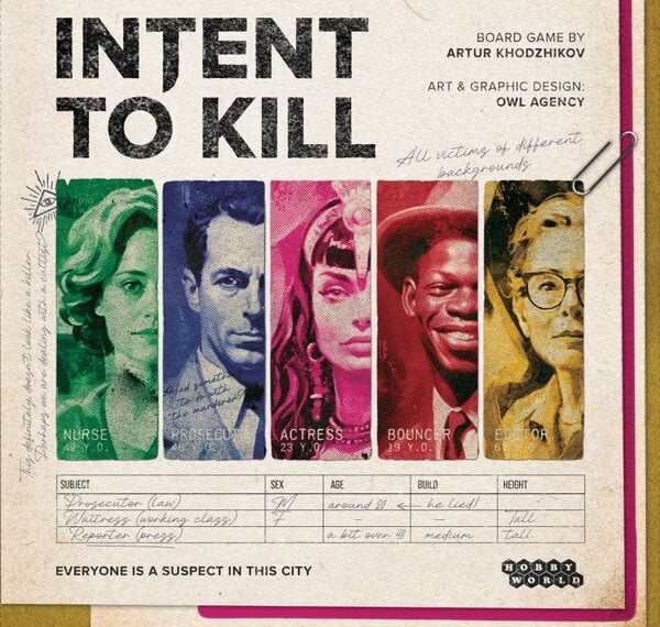Intent to Kill (2024) Board Game
