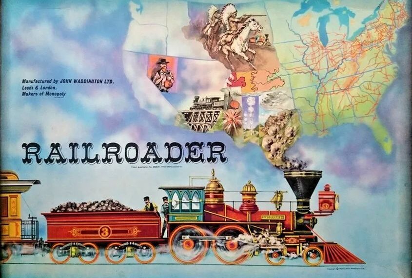Railroader (1963) Board Game