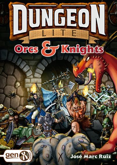Dungeon Lite: Orcs and Knights (2021) Board Game