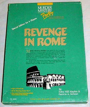 Murder Mystery Party: Revenge in Rome (1985) Board Game