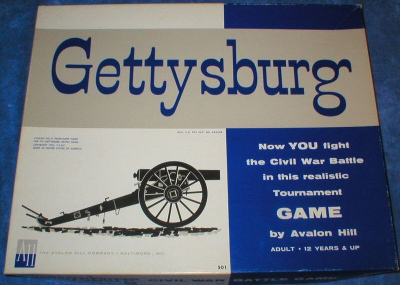 Gettysburg (1958) Board Game