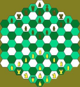 Hexagonal Chess (1936) Board Game