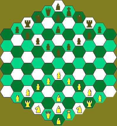 Hexagonal Chess (1936) Board Game