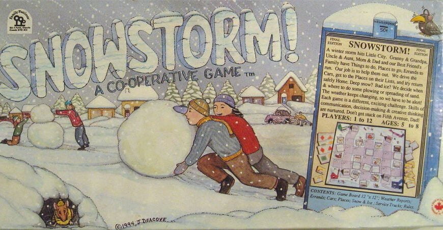 Snowstorm (1994) Board Game