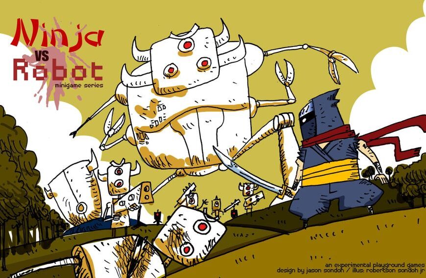 Ninja vs Robot (2011) Board Game